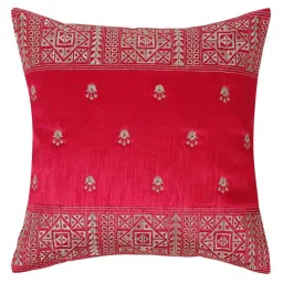 Hosta Homes Pink Silk Booti Work Cushion Cover - Set of 2 image 2