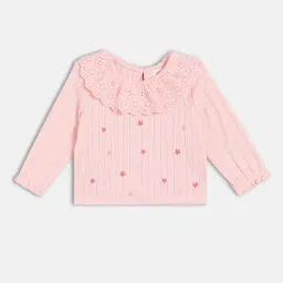 Miniklub Girls Pink Regular Fit Knitted Top-picture-32