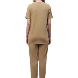 Vimal Jonney Beige Printed T-Shirt With Trackpants image 2