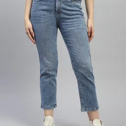 Monte Carlo Light Blue Cotton Straight Fit Low Rise Jeans image 1