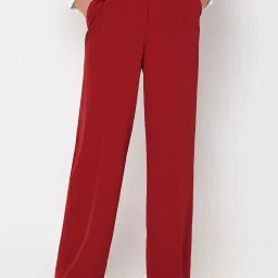 Vero Moda Red Straight Fit Pants image 2