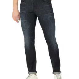 EVERBLUE Blue Tapered slim Fit Midrise Stretchable Jeans image 1