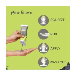 Glamveda Activated Charcoal Purifying Clay Detox Pore and Anti Acne Face Wash - 100 ml image 2