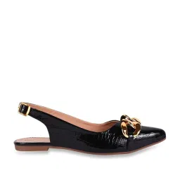 Shoetopia Women's Black Back Strap Sandals image 2