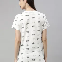 Kryptic Coral & White Cotton T-Shirt - Pack of 2 image 3