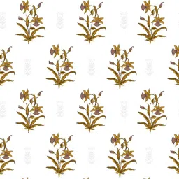 BELLA CASA Genteel Printed Beige 180 TC Cotton King Bedsheet with 2 Pillow Covers image 4