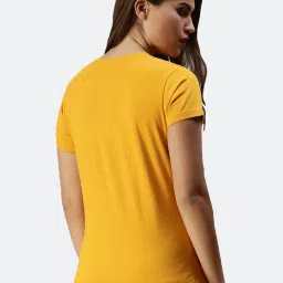 Kryptic Light Green & Mustard Cotton T-Shirt - Pack of 2 image 3