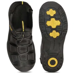 Weinbrenner by Bata Men's Black Fisherman Sandals image 3