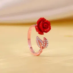 GIVA 925 Sterling Silver Rose Gold Ring for Women-image-28
