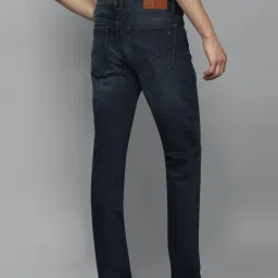 Louis Philippe Jeans Navy Cotton Slim Fit Jeans image 2