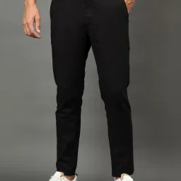 Club York Black Regular Fit Trousers image 1