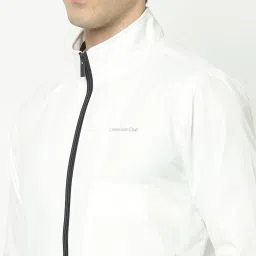 Crimsoune Club White Regular Fit High Neck Jacket image 4
