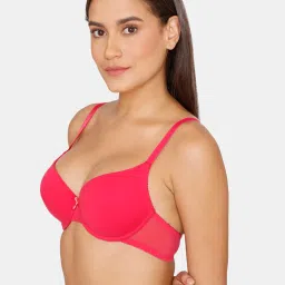 Zivame Pink Under Wired Padded T-Shirt Bra image 3