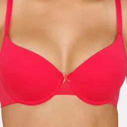 Zivame Pink Under Wired Padded T-Shirt Bra image 4