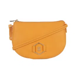 Baggit Orange Textured Small Cross Body Bag image 1