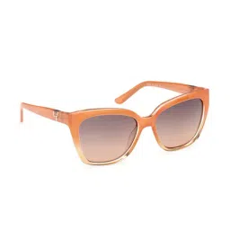 Guess GUS78785544FSG Brown UV Protected Square Sunglasses for Women image 3