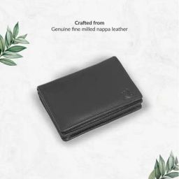 Kara Black Formal Leather Bi-Fold Card Holder for Men-picture-40
