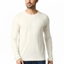 Basics Beige Muscle Fit T-Shirt image 1