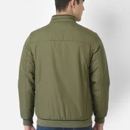 Crimsoune Club Green Regular Fit Mock Collar Jacket image 2
