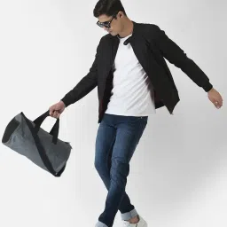 Crimsoune Club Black & Maroon Regular Fit Reversible Jacket image 5