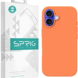 Sprig Back Cover for IPHONE 16 PLUS (Orange) image 1