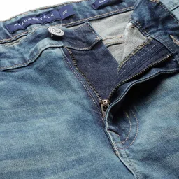 Aeropostale Men Tapered Fit Mildly Distressed Light Fade Stretchable Jeans image 5