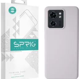 Sprig Liquid Silicone Back Cover for Motorola Edge 40 (Grey) image 1