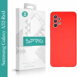 Sprig Liquid Silicone Back Cover for SAMSUNG Galaxy A32 (Red) image 1