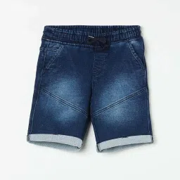 Fame Forever by Lifestyle Kids Blue Cotton Relaxed Fit Shorts image 1