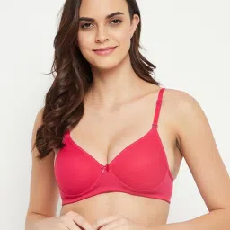 Clovia Pink Padded Bra image 1