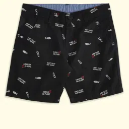 Pantaloons Baby Kids Black Cotton Printed Shorts-picture-15