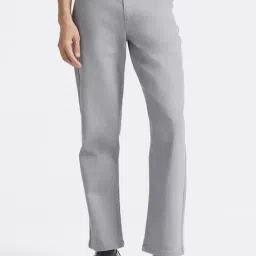 Andamen Denim Grey Straight Regular Fit Solid Jeans-image-20