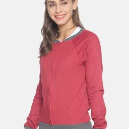 Campus Sutra Red Full Sleeves Sweatshirt image 3