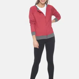 Campus Sutra Red Full Sleeves Sweatshirt image 4