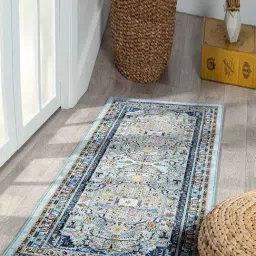 Obsessions Navy Blue Classic Machine Made Runner - Small-image-77