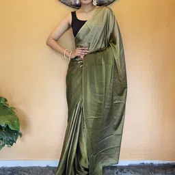 Rangtulika Ethnics Colourblocked Poly Chiffon Ready to Wear Saree-image-13