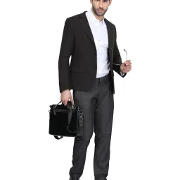 Antony Morato Dark Brown Full Sleeves Notched Lapel Blazer image 5