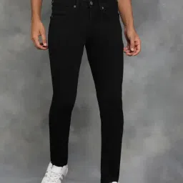 Greenfibre Black Cotton Slim Fit Jeans-picture-13