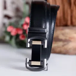 ZEVORA Black Leather Casual Belt-picture-47