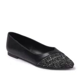 Carlton London Women's Black Ballerina Shoes image 3