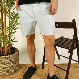 Thomas Scott Sky Blue Cotton Regular Fit Shorts image 4