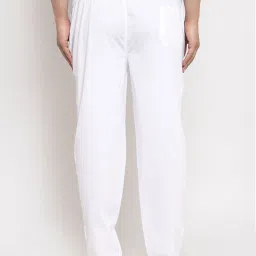 Jainish White Cotton Regular Fit Trackpants image 2