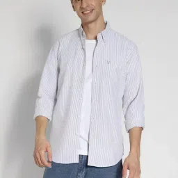 American Eagle Grey Cotton Slim Fit Shirt-picture-15