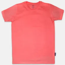 Kiddopanti Kids Coral Solid T-Shirt-image-38