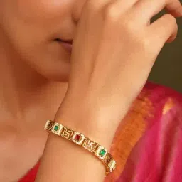 Jaypore Gold Flexible fit Bracelet-image-78