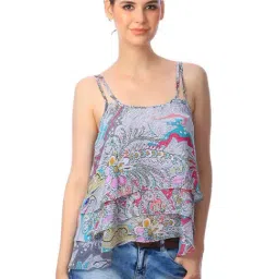 Cation White Printed Top-image-64