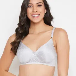 Clovia Grey Printed Full Coverage Padded T-Shirt Bra-picture-40