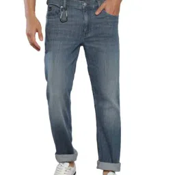 Calvin Klein Jeans Blue Grey Cotton Slim Fit Jeans-picture-26