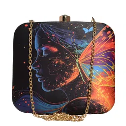 artklim Butterfly Women Printed Clutch Bag for Women With Detachable Chain Strap image 1
