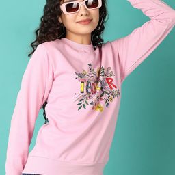 V-Mart Women Printed Round Neck Pullover Sweatshirt-picture-39
